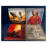 4 Vinyl Records: Steve Hillage, Andy Gibb, Eric Cl
