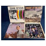 Four Vinyl Records Featuring Brook Benton, Erroll