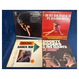 Four Vinyl Records: Burt Bacharach, Shorty Rogers