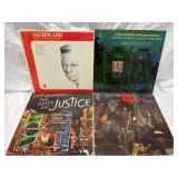 Four Vinyl Records Featuring Nat King Cole, Dave B