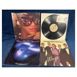 Four Vinyl Records: Con Funk Shun, Wings, Teena Ma
