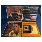 Four Vinyl Records Featuring Jazz and Pop Artists