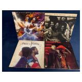 Four Vinyl Records by Marvin Gaye, Rufus featuring