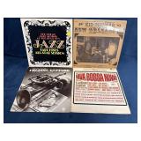 Four Jazz and Bossa Nova Vinyl Records by Earl Hin