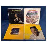 4 Vinyl Records Featuring Little Richard, Jerry Le