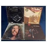 4 Vinyl Records Featuring Led Zeppelin, Cream, Ted