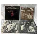 4 Jazz Vinyl Records by Woody Herman, Sidney Beche