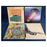 4 Vinyl Records Featuring Genesis, Journey, WPOP C