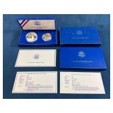 1986 Liberty Commemorative Silver Proof Coin Set W