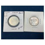 2000-S South Carolina and 2005-S Kansas Silver Pro