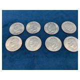 8 Eisenhower Dollars, 1971 to 1974