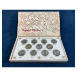 U.S. Wartime Silver Nickels in Capital Plastics Ho