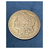 1921 Morgan Silver Dollar with ï¿½Sï¿½ Mint Mark