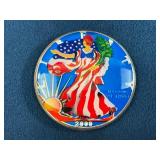 2000 1 Oz American Silver Eagle Colorized Coin