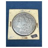 1901-S Morgan Silver Dollar Coin in Cardboard Hold