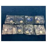 8 Silver Roosevelt Dimes With Original Packaging