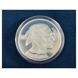 1 oz 999 Fine Silver Coin Featuring Buffalo Design