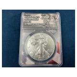 2021 ANACS MS70 Silver Eagle Type I First Strike $