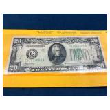 1969 Series $20 Federal Reserve Note With Protecti