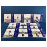 U.S. State Commemorative Coin Panels with State Fa