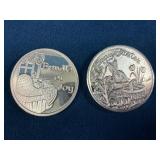 Two 1 oz .999 Fine Silver Coins: 2003 ï¿½Bundle of J