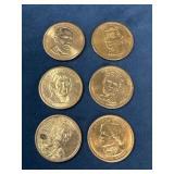 6 U.S. Dollar Coins Featuring Prominent American F