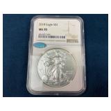 2018 American Silver Eagle $1 Coin, NGC MS70 Early
