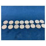 15 U.S. 90% Silver Washington Quarters