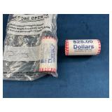 $50 Worth of Dollar Coins in Two Rolls