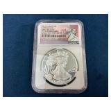 2016-W Silver Eagle $1 Lettered Edge PF70 Ultra Ca