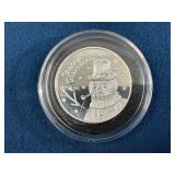 Quarter-Troy Ounce .999 Fine Silver Snowman-Themed