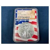 2019 American Silver Eagle MS70 New Yearï¿½s Edition