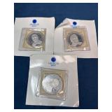 3 American Mint Presidential Commemorative Coins w
