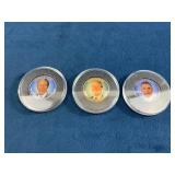 Three Commemorative Presidential Coins Featuring U