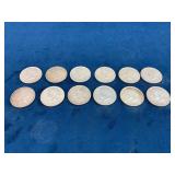 1964 Kennedy Half Dollars, Lot of Twelve Coins