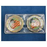 Commemorative 9/11 Double-Sided Coin Set in Plasti