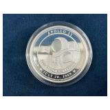 1 Oz 999 Silver Coin Commemorating Apollo 11 Moon