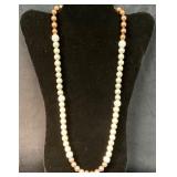 Four-Tone Graduated Pearl Necklace with Sparkling