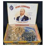 Costume Necklaces in King Edward Cigar Box