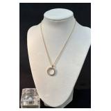 City By City Cubic Zirconia Gold-Tone Circular Pen