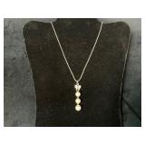 Friedrich Binder Monheim Pendant Necklace Marked 8