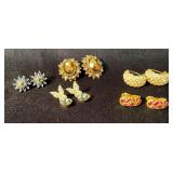 Five Pairs of Fashion Earrings in Various Designs