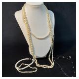 Pearl Bead Necklaces and Bracelets, Various Styles
