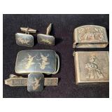 Siam Sterling Silver Accessories with Niello Inlay