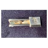 Hickok USA Gold-Tone Tie Clip with Engraved B