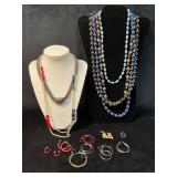 Costume Jewelry, Including Necklaces and Earrings