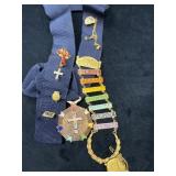 Masonic Order of the Rainbow Merit Pin Collection