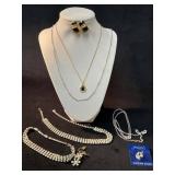 Jewelry Lot Featuring Earrings, Necklaces, and Ste