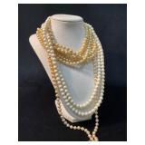 Faux Pearl Necklaces and Chokers with Various Clas