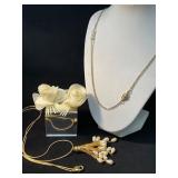 Gold-Tone Jewelry with Pearl Accents by Sarah Covi